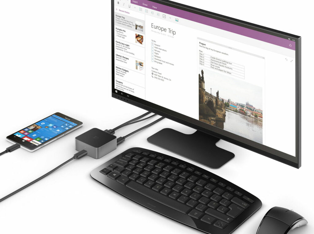 Fonctionnalité Continuum sur Windows10
Source : WindowsCentral